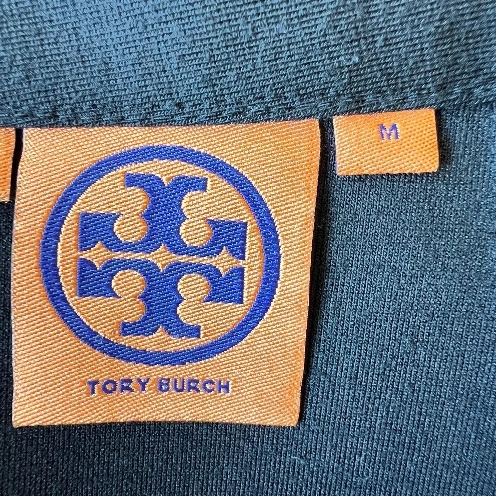 *FIRM PRICE* Tory Burch gold logo black pencil skirt with pockets